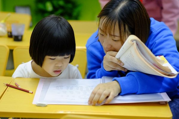 Child with technology